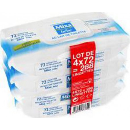 NC 4X72 LING. LAIT TOILET MI 4 paquets 72