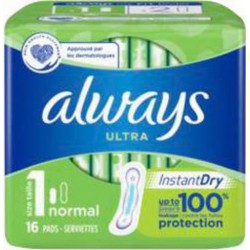 NC ALWAYS ULTRA SERV. NORMAL paquet 16 serviettes