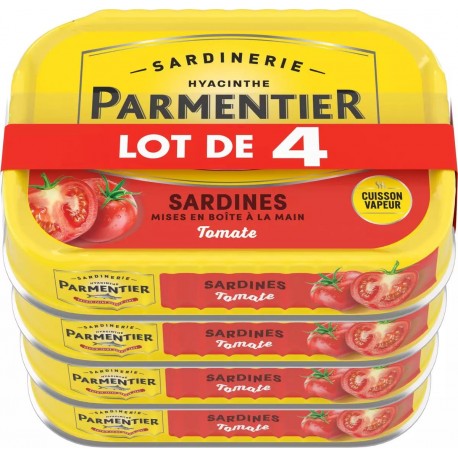 Parmentier Sardines Tomate 4x135g 540g