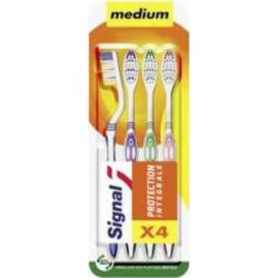 Signal Brosse à dents Protection intégrale médium x4 (lot de 3 soit 12 brosses à dents)