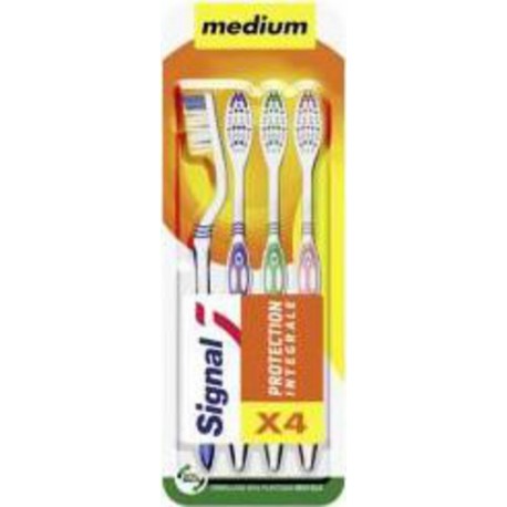 Signal Brosse à dents Protection intégrale médium x4 (lot de 3 soit 12 brosses à dents)