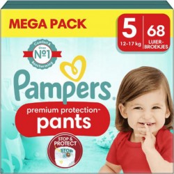 PAMPERS PREMIUM PROTECTION NAPPY PANTS TRAINING PANTS 68CT 12-17Kg