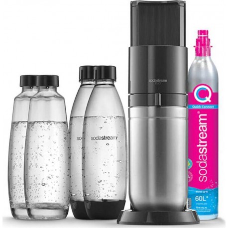 SODASTREAM MACHINE DUO NOIR Pack 4 bouteilles