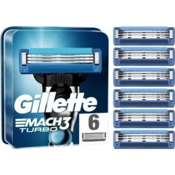 Gillette Lames de rasoir turbo MACH3 x6