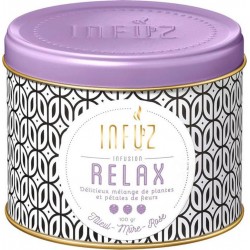 INFUZ INFUSION BOITE METAL MURE & ROSE & TILLEUL 100G