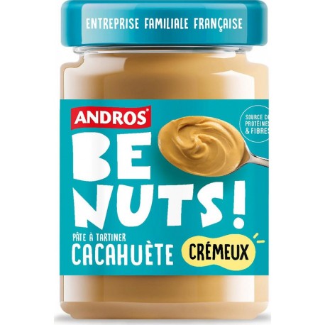 ANDROS BE NUTS Pâte à tartiner cacahuète crémeux 325g