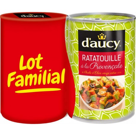 D'Aucy Confit de Ratatouille à l'Huile d'Olive 2x375g 750g