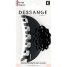 DESSANGE PINCE MAINTIEN DESIGN ROSACE NOIR