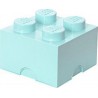 Lego Storage Brick 4 Aqua 2x2