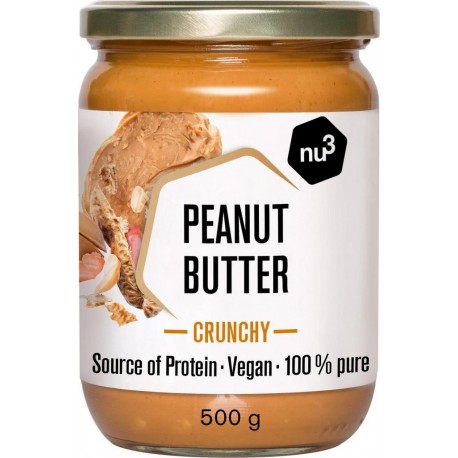 nu3 PEANUT BUTTER CRUNCHY BEURRE DE CACAHUETES CROQUANT 500g