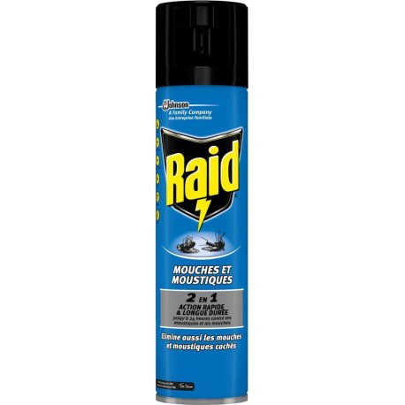 RAID 2 EN 1 Mouches et Moustiques 400ml