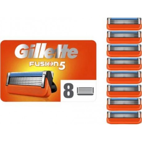 Gillette Lames de rasoir Fusion 5 recharges x8