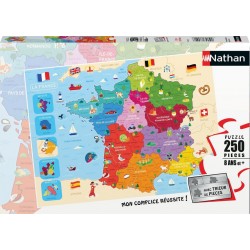 RAVENSBURGER Puzzle Nathan 250 pièces Carte de France