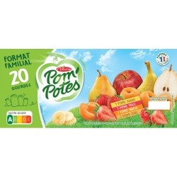 Pom Potes Compotes en gourde assortiment POM'POTES 20x90g