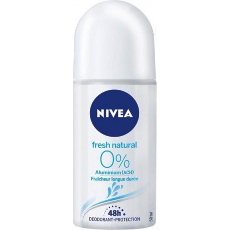 Nivea Déodorant bille fresh natural 0% 48h 50ml