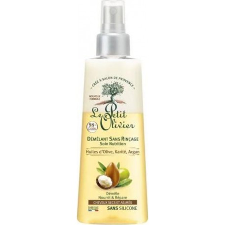 Le Petit Olivier Démêlant sans rinçage huile d'olive karité argan sans silicone 150ml