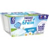 Nestlé P'tit Brassé Nature sans sucres ajoutés dès 6 mois 4x90g 360g