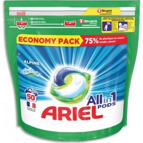 Ariel Lessive en capsules Pods Tout en 1 Original x50 -1.315Kg