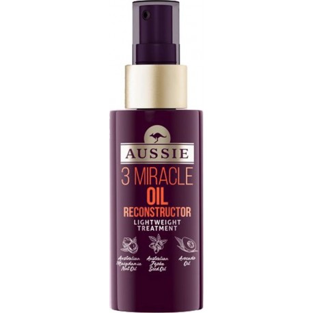 AUSSIE 3 Miracle Oil Reconstructor Lightweight Treatment 100ml (lot de 2)