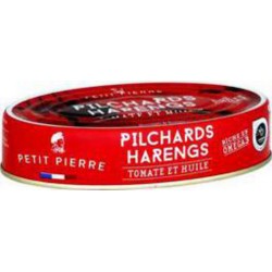 PETIT PIERRE HARENGS PILCHARDS 202g net égoutté 370g