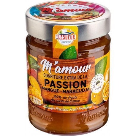 M'AMOUR CONFITURE EXTRA Passion Mangue Maracudja 325g