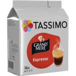 TASSIMO Grand'Mère Capsules de café moulu Espresso x16 capsules (lot de 2 soit 32 capsules)