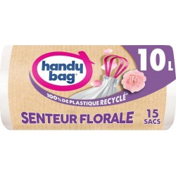 HANDY BAG SAC POUBELLE POIGNEE COULISSANTE 10L x15