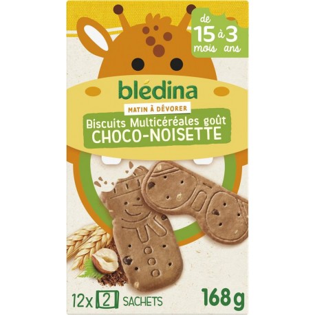 BLEDINA BISCUIT CHOCO-NOISETTE 168g