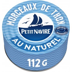 Petit Navire Thon morceaux au naturel 112g égoutté 160g