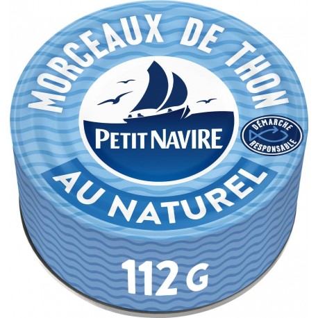 Petit Navire Thon morceaux au naturel 112g égoutté 160g