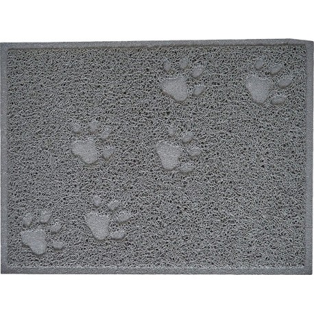 NC Tapis Antiderapant Litiere Ou Repas 30 X 40 Cm Gris