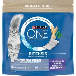 PURINA Croquettes pour chat stérilisé élaboré avec du lieu 1.5Kg