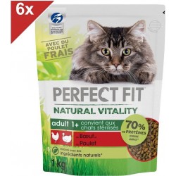 NC Natural Vitality Croquettes Boeuf Et Poulet Pour Chat Adulte 6x1Kg les 6 sacs de 6Kg