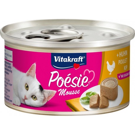 VITAKRAFT Aliment pour chat mousse poulet 85g