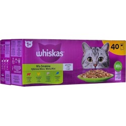 Whiskas Aliments Pour Chat Mix Favourites In Jelly Poulet Saumon Thon Veau