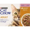 G Purina Cat Chow Chat Adult Saumon Et Haricots Verts 10 Sachets 85 les 10 sachets de 85g