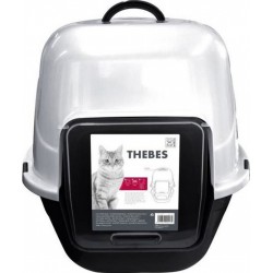 Mpets Maison De Toilette Thebes 62x53x58 Cm Noir Et Blanc Pour