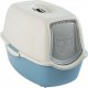 Rotho Bailey Chat Toilettes Couvertes Pour Animaux De Compagnie Bleu, Blanc