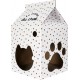 NC Maison En Carton Pour Chat H.55cm Avec Fond Griffoir