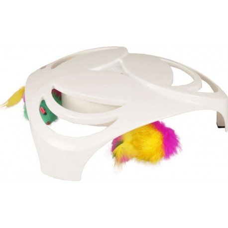 Jouet Pour Chats Helico 25x25x8 Cm Blanc Flamingo