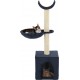 NC Arbre À Chat Griffoir Grattoir Niche Jouet Animaux Peluché En Sisal 105 Cm Bleu 37020