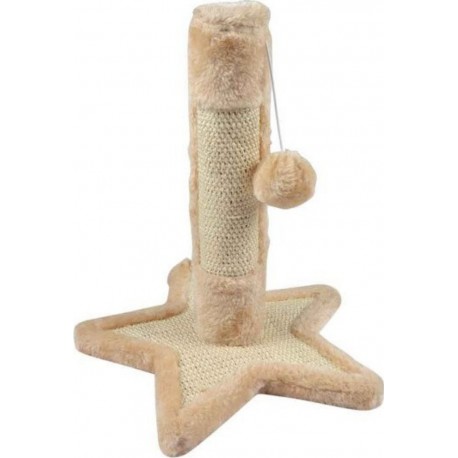 NC Arbre À Chat Avec Socle étoile 33cm Écru