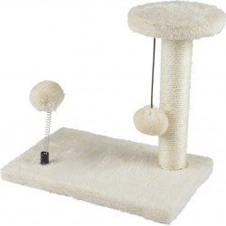 NC Arbre À Chat Avec Jouets 1 Plateforme 28cm Écru