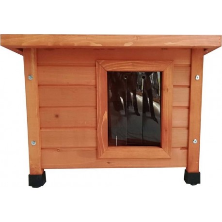 NC @pet Maison D'extérieur Pour Chats 57x45x43 Cm Bois Marron @pet