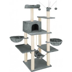 Arbre À Chat Griffoir Escalade 165 Cm Gris Foncé