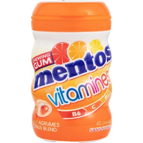 MENTOS VITAMINES AGRUMES B6 C B12 x45