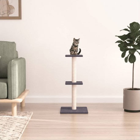 Arbre À Chat Avec Griffoirs En Sisal Gris Foncé 73 Cm Vidaxl