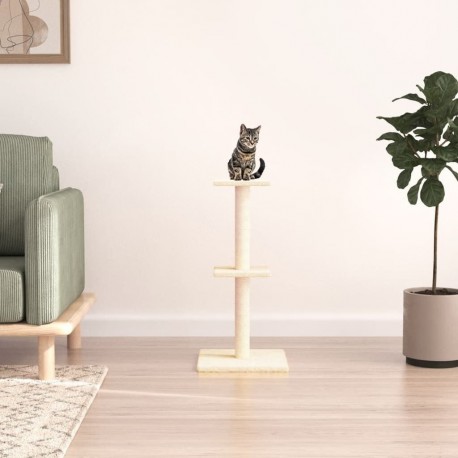 NC Arbre À Chat Avec Griffoirs En Sisal Crème 73 Cm Vidaxl