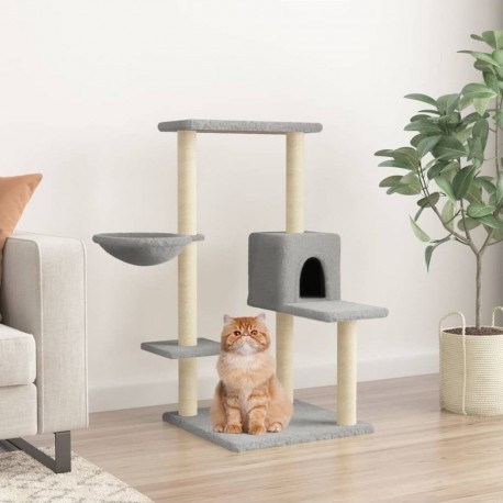 Clair Arbre À Chat Avec Griffoirs En Sisal Gris 95 Cm Vidaxl