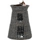 NC Jeu De Panier Pour Chats 3 Pcs Avec Coussins Gris 47x34x60 Cm Vidaxl